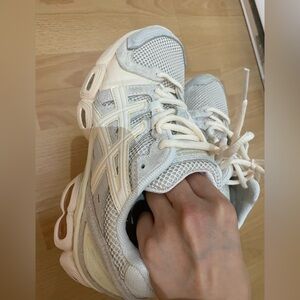 Asics Women's Athletic Shoes in White and Cream